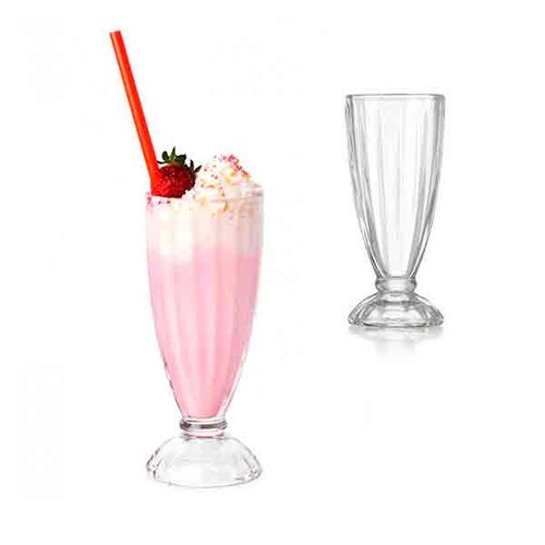  Vaso malteada de vidrio 350 ml crisa 2212 - 1 pieza