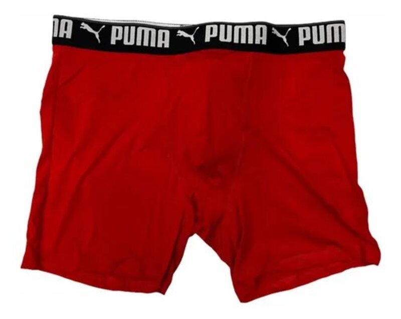 Boxer Puma Brief Performance Rojo Negro Gris Para Hombre