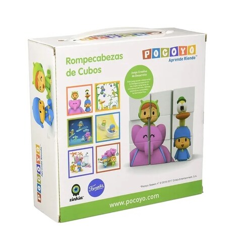 Rompe Cabezas Pocoyo De Cubos 9 Pz