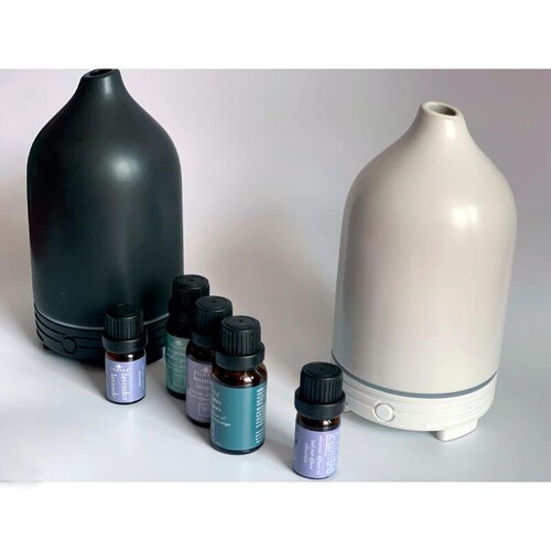 Difusor Eléctrico 2pzas Essenza Incluye 3 Aceites Esenciales
