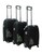 SET DE 3 MALETAS DE VIAJE RIGIDAS DE ABS POLIPROPILENO NEGRO