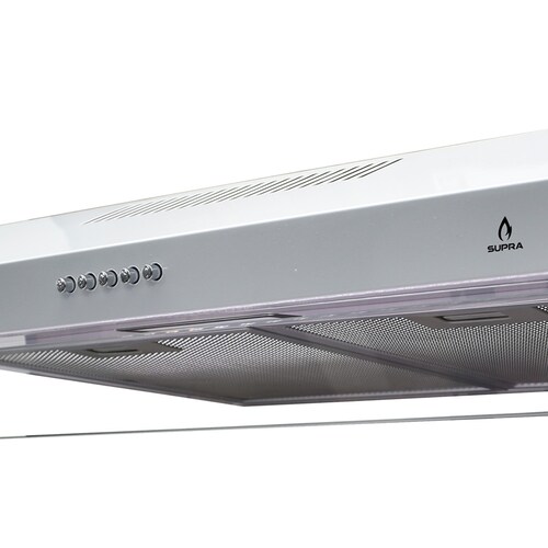 Campana  extractora para cocina de 60cm SUPRA NUBE B-60 de acero inoxidable color blanco