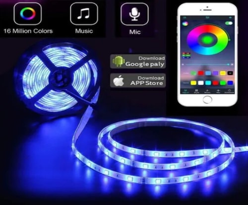 Tira De Luces Led App Bluetooth Control Rgb Tiras Led 3m
