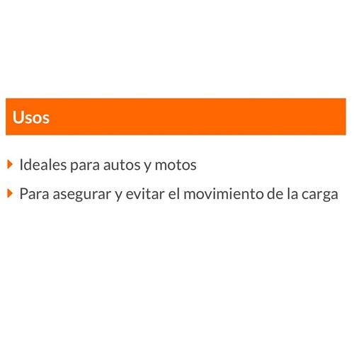 Sujetadores Matraca Carga Máxima 1000 Kg 2 Pz Truper 19285 para AUTO 
