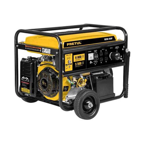 Planta De Luz Generador Eléctrico A Gasolina 13hp 5,500 W.