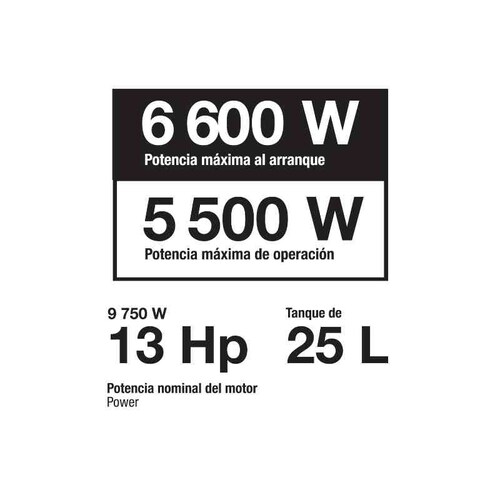 Planta De Luz Generador Eléctrico A Gasolina 13hp 5,500 W.
