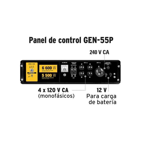 Planta De Luz Generador Eléctrico A Gasolina 13hp 5,500 W.