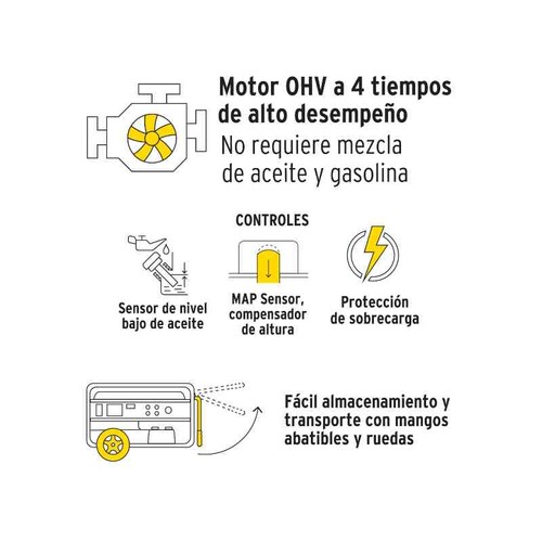 Planta De Luz Generador Eléctrico A Gasolina 13hp 5,500 W.