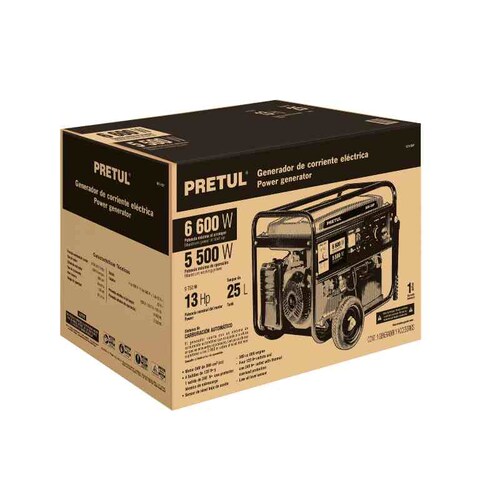 Planta De Luz Generador Eléctrico A Gasolina 13hp 5,500 W.