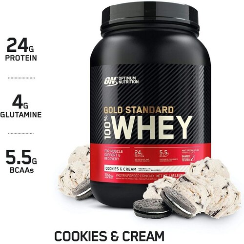 Proteína On Gold Standard 100% Whey 2 Lbs -  837gr
