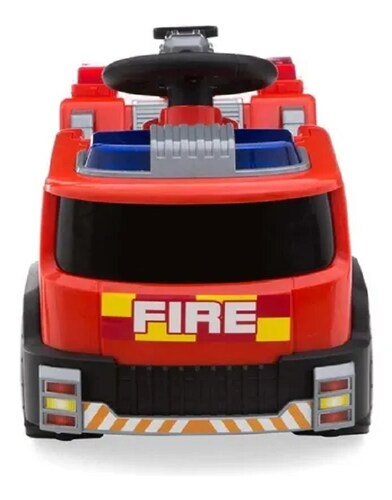 Montable Eléctrico Carro De Bomberos 6v Luces Y Sonidos