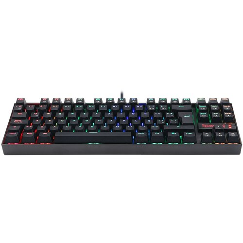 Teclado Redragon Kumara Black K552RGB-1 Mecanico Switch Blue Gaming Español