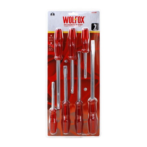 Juego De Desarmadores De Golpe Wf2187 Wolfox