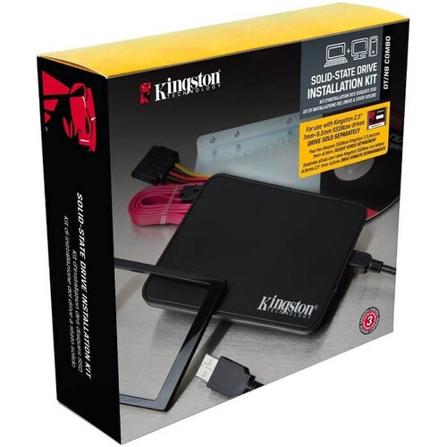 Kit Instalacion SSD Kingston 2.5 A 3.5 Y Enclosure SNA-B.