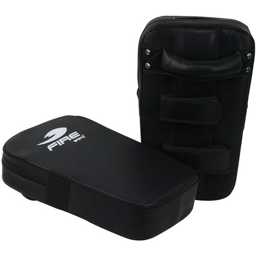 Par de Paos para Taekwondo y Karate Fire Sports (Thai pad plano) Color Negro