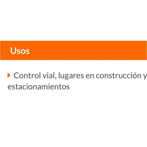 Cono De Precaucion seguridad Naranja 45 Cm Truper protección vial 
