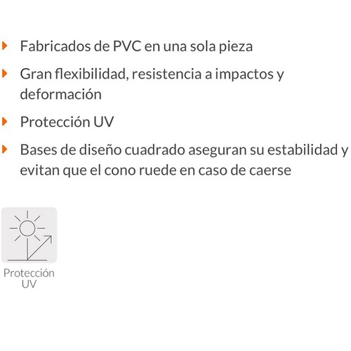 Cono De Precaucion seguridad Naranja 45 Cm Truper protección vial 