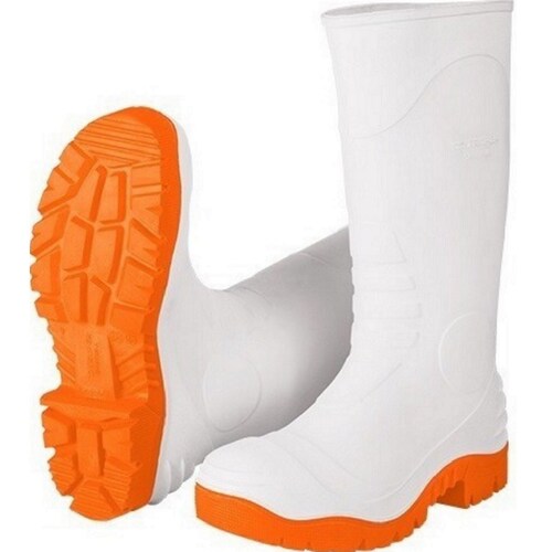 BOTAS IMPERMEABLES INDUSTRIALES DE PVC BLANCAS  PARA AGUA LIMPIEZA-CARNICERIA -JARDINERIA-POLLERIA  TRUPER