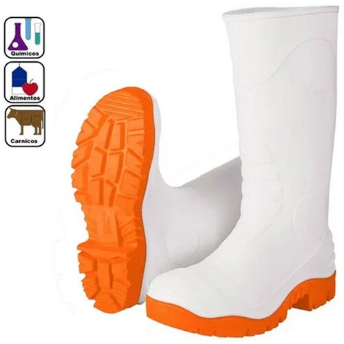 BOTAS IMPERMEABLES PARA AGUA INDUSTRIALES DE PVC BLANCAS  PARA  LIMPIEZA-JARDINERIA -GANADERIA-CARNICERIA TRUPER