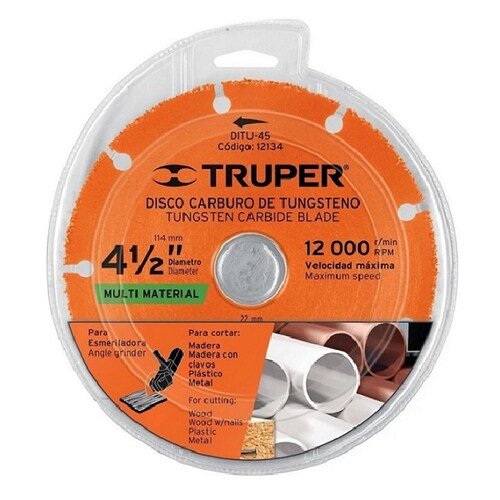 DISCOS PARA CORTAR MADERA AZULEJO CONCRETO 2 DISCOS DE 4-1/2" 