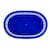 12 Canastas Oval Azul 26x17cm Comida Rápida Tablecraft 1076