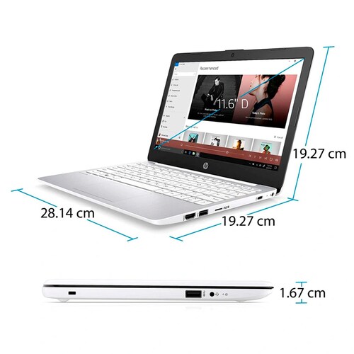Laptop HP Stream 11 intel celeron 32gb eMMC 4Gb de Ram + Microsd 64GB