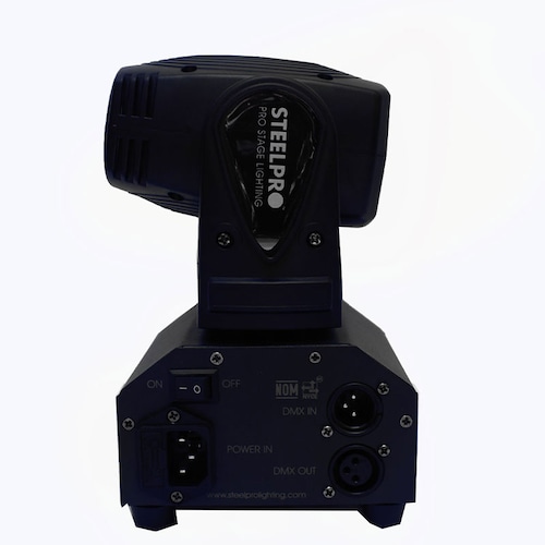 Steelpro Mini Cabeza Móvil Beam Rgbw 4en1 15 Watts Dmx Audio