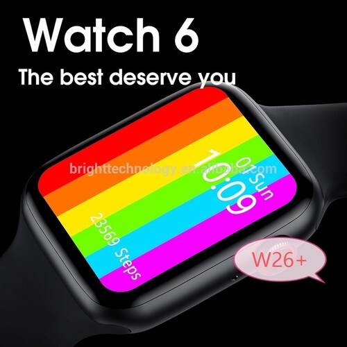 SmartWatch W26 PLUS Serie 6 Blanco 44mm 