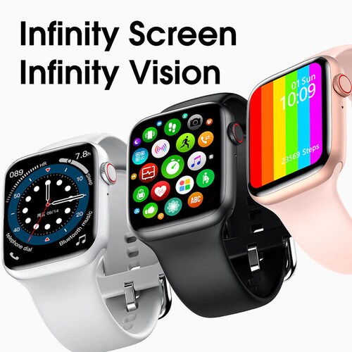 SmartWatch W26 PLUS Serie 6 Blanco 44mm 