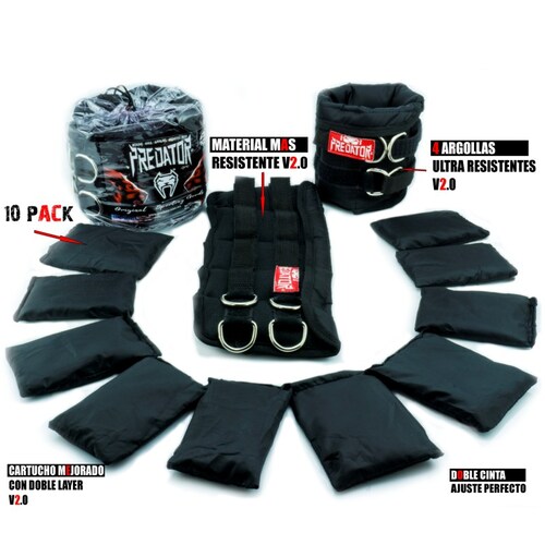 Polainas 1KG Ajustables Adaptables a tu peso Mejorada PREDATOR