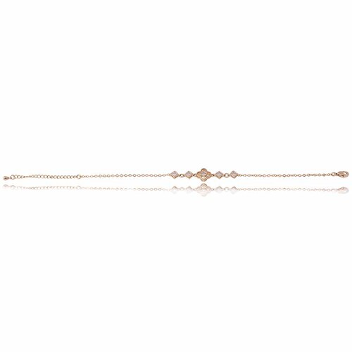 Pulsera brazalete oro 18k laminado #40 mujer delgada eslabonada