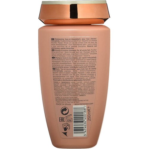 Kerastase Discipline Bain Fluidealiste For Unruly Hair 250 ml 8.5 oz con Sulfato
