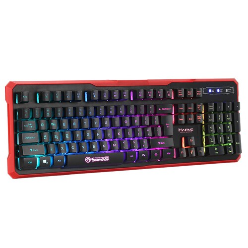 Teclado Gamer Marvo K629G Membrana Retroiluminado USB