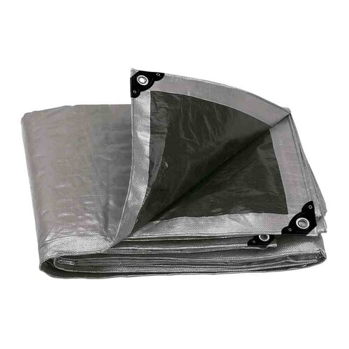 Lona Uso Rudo Reforzada, 1.5 X 2 M, Gris Proteccion Uv
