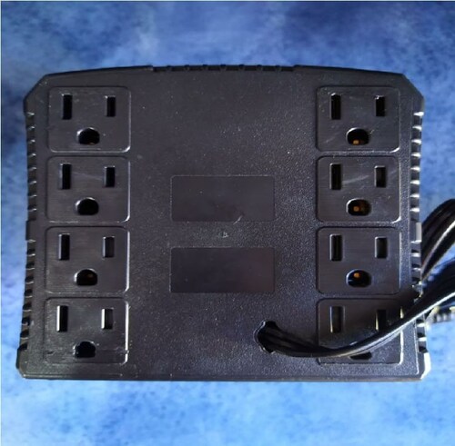 REGULADOR VOLTAJE SUPRESOR 1300VA SMARTV MAC PC LAPTOP PANTALLA TV SUPRESOR PICOS CONSOLA ERV-6-001
