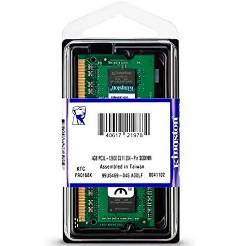 Memoria Ram DDR3 Sodimm Kingston 1600MHz 8GB PC3L-12800 1.35v KVR16LS11/8WP