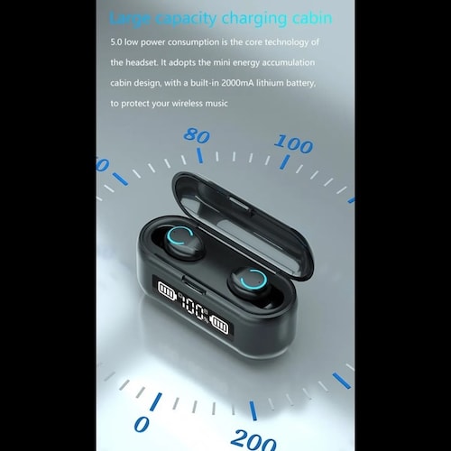 Audifonos Inalambricos Bluetooth 5.0 Manos Libres F9-9 Plus