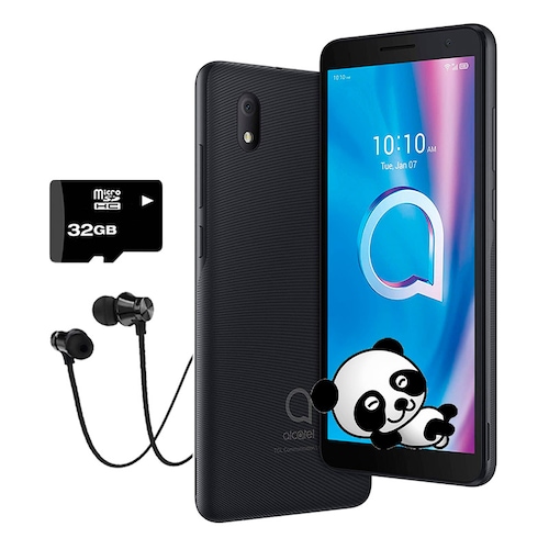 Celular Alcatel 1B 2020 32gb Negro 2gb Ram + Audífonos