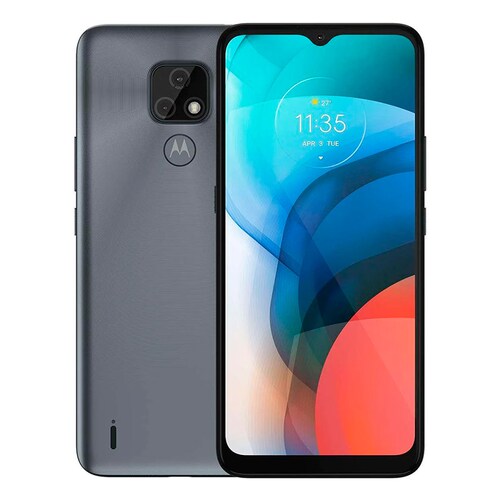 2x1 Celular Motorola Moto E7 32GB Gris