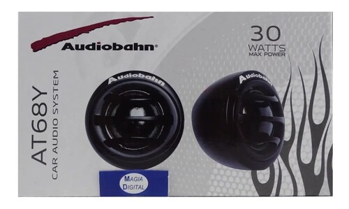 Tweeter Bocinas Domo Audiobahn At68y 30w Carro 2pulgadas