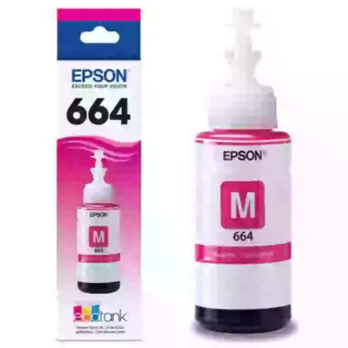 Botella Tinta Impresora Epson Serie L T664 - Magenta