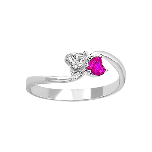 Anillo con Diseño de Corazones Unidos Tú y Yo en Plata .925 + Obsequio