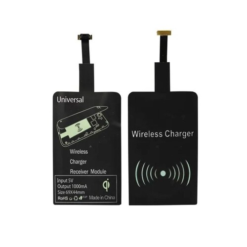 RECEPTOR DE CARGA INALAMBRICA PARA CELULAR, MICRO USB (V8)