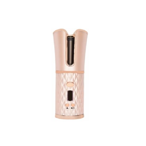 Rizadora Para Cabello Automática Inalámbrica Recargable. Rosa