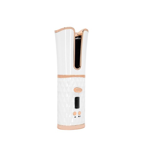 Rizadora Para Cabello Automática Inalámbrica Recargable. Blanca