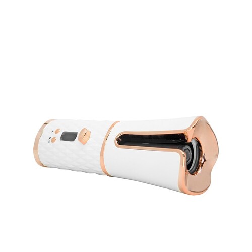 Rizadora Para Cabello Automática Inalámbrica Recargable. Blanca