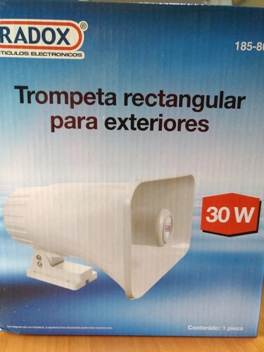Trompeta Publidifusión Rectangular Exterior 30 Watts 185-800