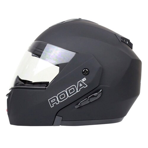 CASCO RODA REVENGE NEGRO MATE ABATIBLE CERTIFICADO 