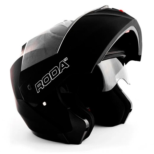 CASCO RODA REVENGE NEGRO MATE ABATIBLE CERTIFICADO 