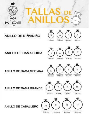 Ring Size Medida De Anillo Para Hombre Medidor De Anillos Pandora